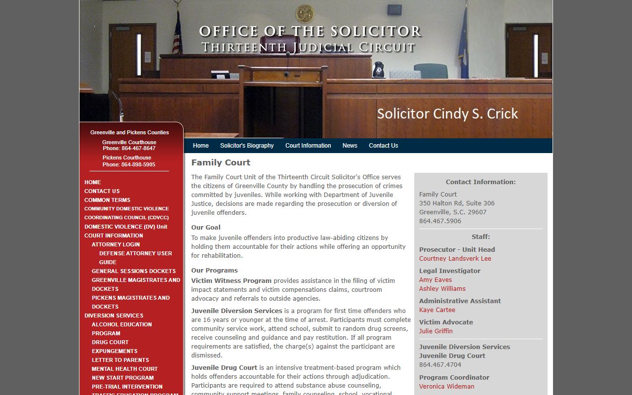 Pickens County criminal court records juvenile diversion